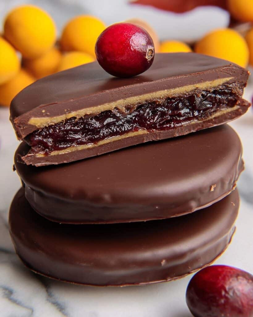 Dark Chocolate Covered Cranberry Sauce Bites Recipe