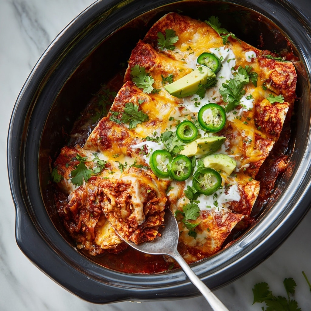 Slow Cooker Chicken Enchilada Casserole Recipe