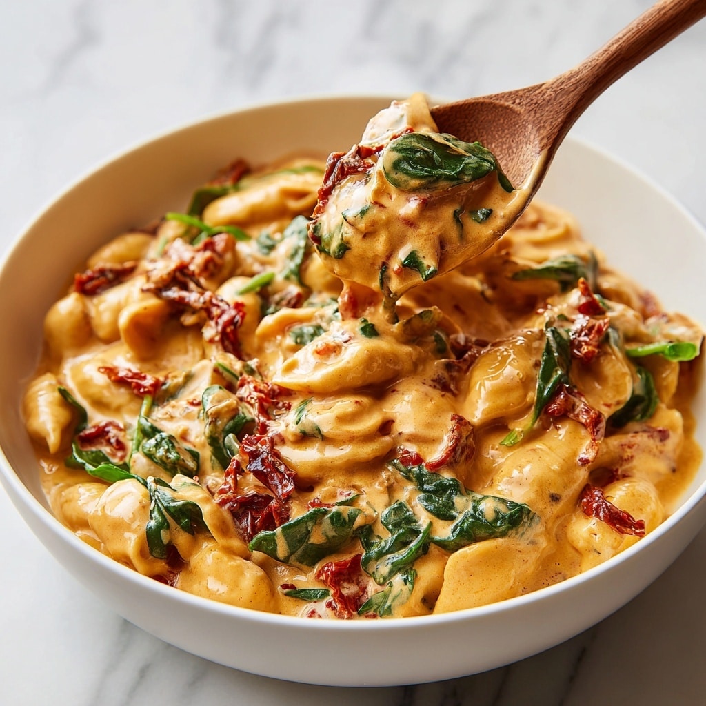 Slow Cooker Creamy Tuscan Chicken Orzo Recipe