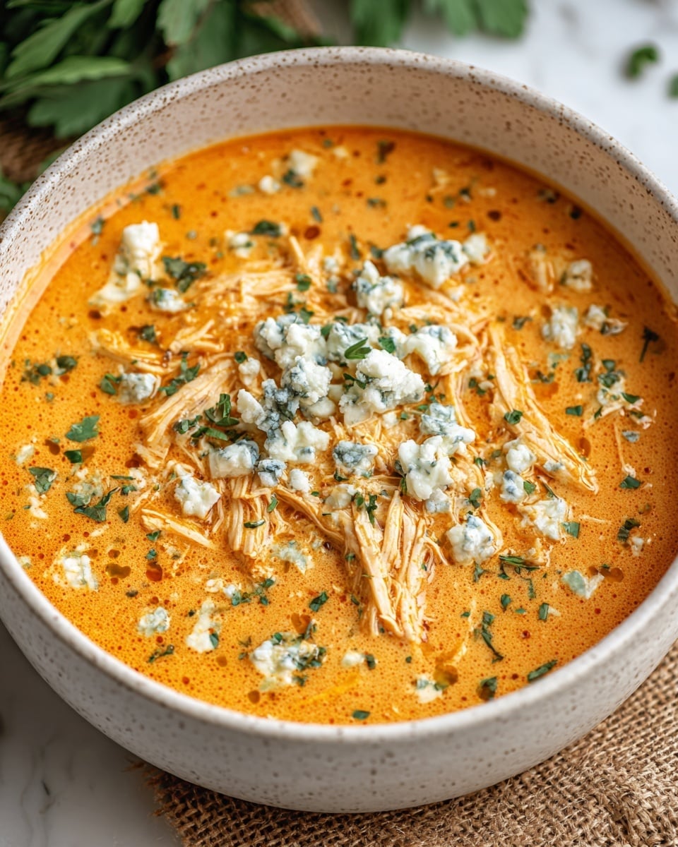 Crockpot Buffalo Chicken Soup Recipe