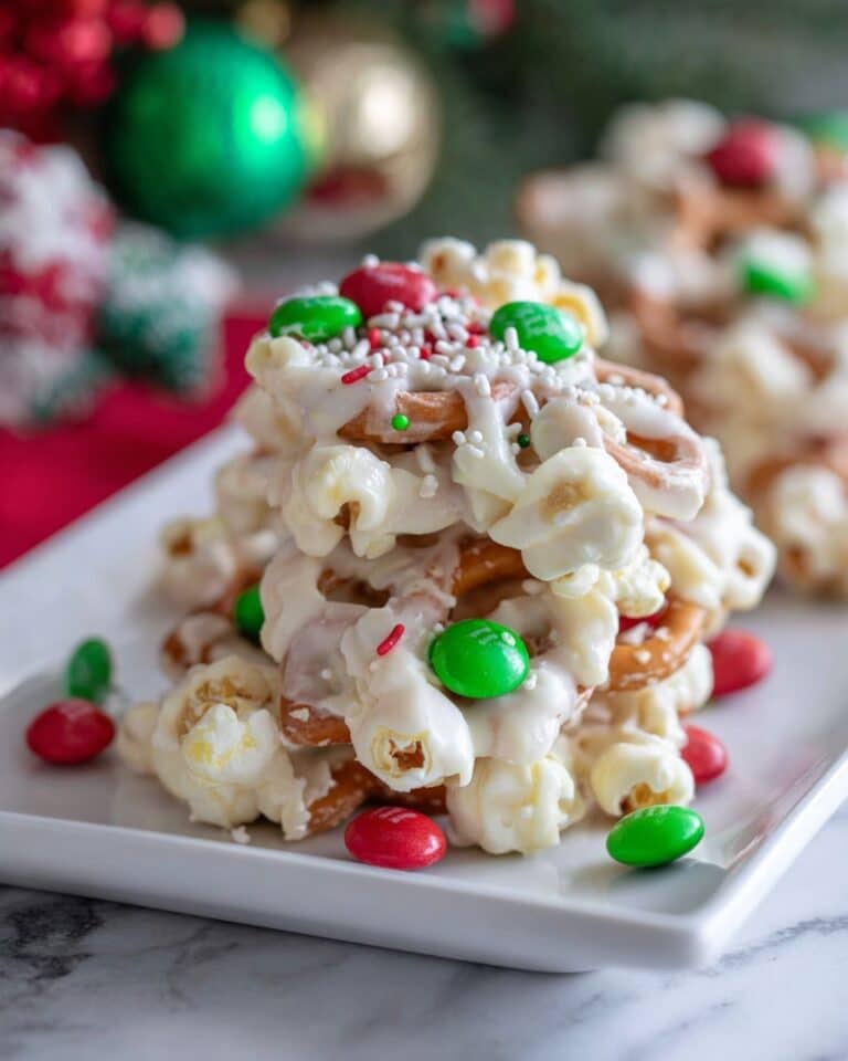 White Chocolate Pretzel Crockpot Christmas Candy Recipe