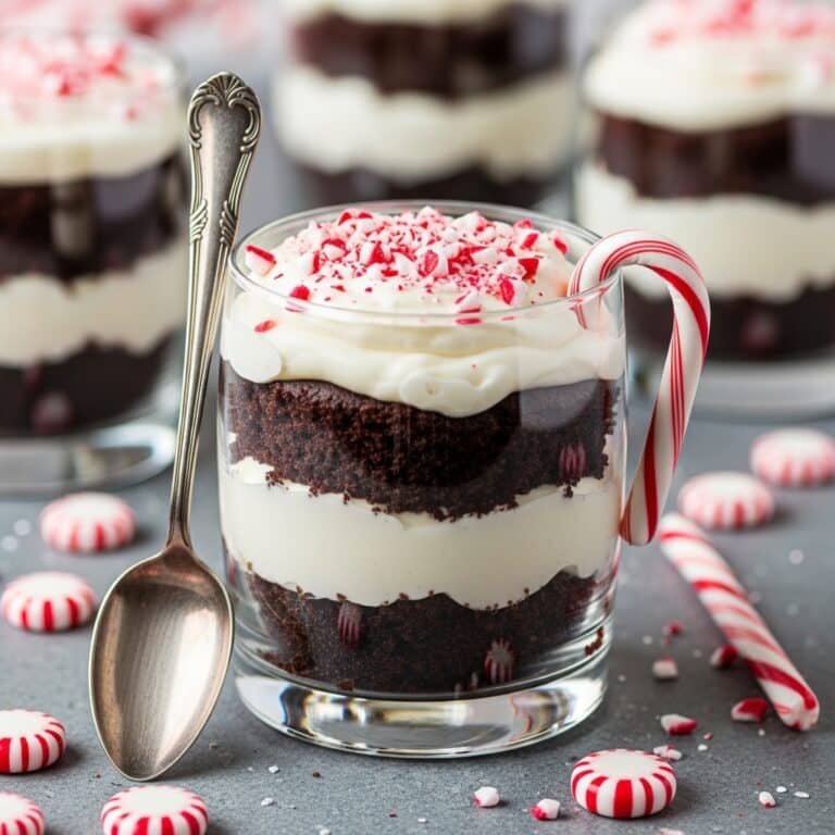 Christmas Peppermint Brownie Trifle Recipe