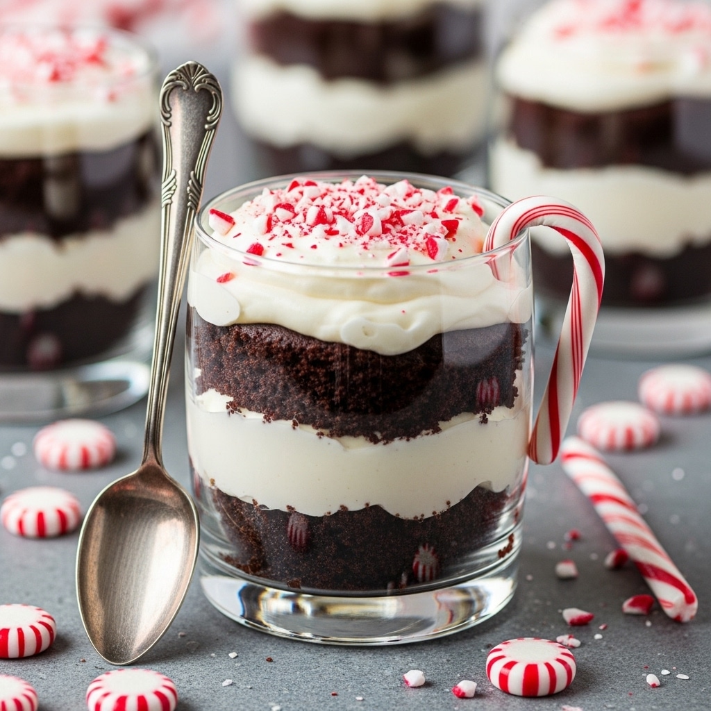 Christmas Peppermint Brownie Trifle Recipe
