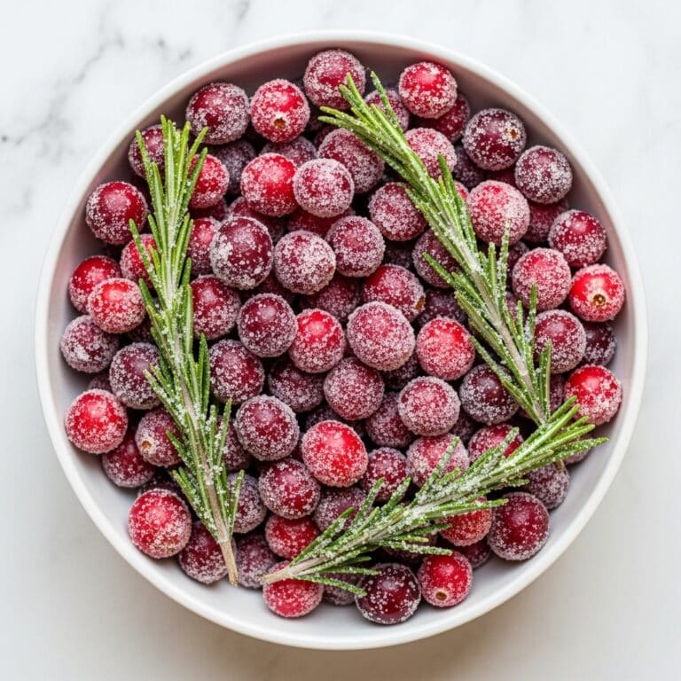 Sugared Cranberries and Rosemary Recipe