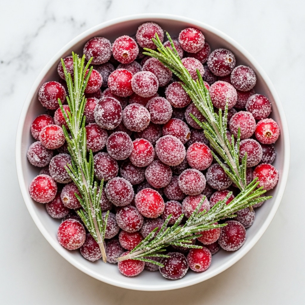 Sugared Cranberries and Rosemary Recipe
