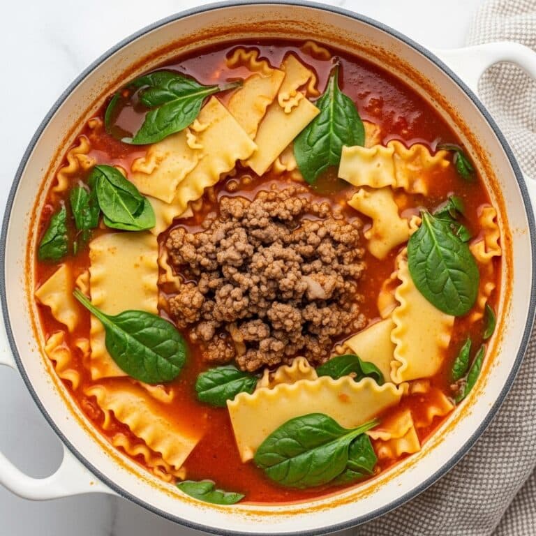 One Pot Lasagna Soup Recipe