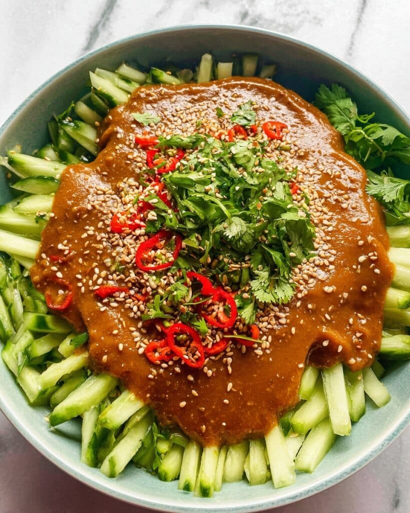 Cucumber Peanut Butter Salad Recipe