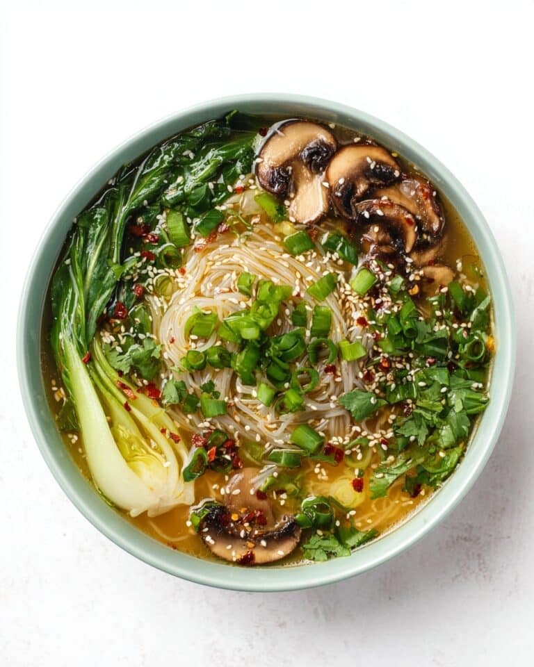 Ginger Garlic Noodle Soup with Bok Choy Recipe