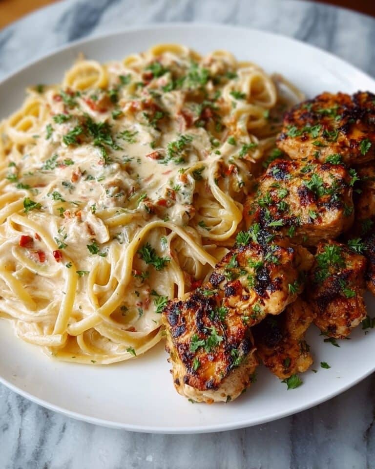 Savory Cajun Chicken and Creamy Garlic Parmesan Linguine Recipe