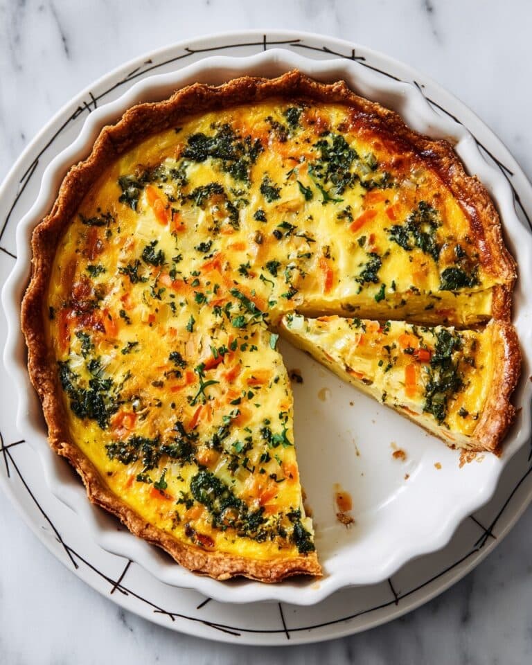 Crustless Spinach and Ham Cheese Quiche Recipe