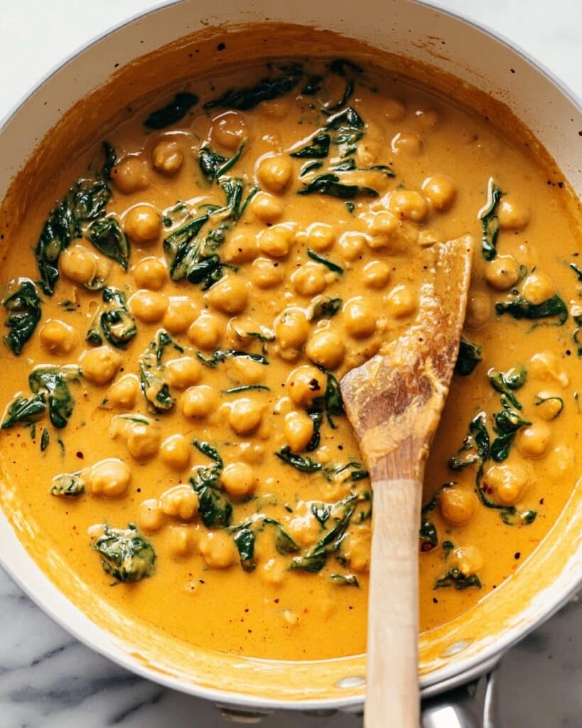 Steph’s Chickpea Curry with Spinach and Rice Recipe