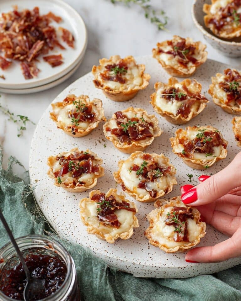 Mini Brie Bites with Prosciutto, Fig Jam, and Thyme Recipe