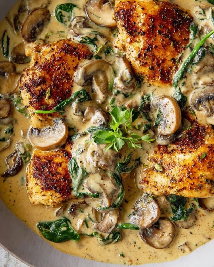 Creamy Mushroom Chicken Recipe