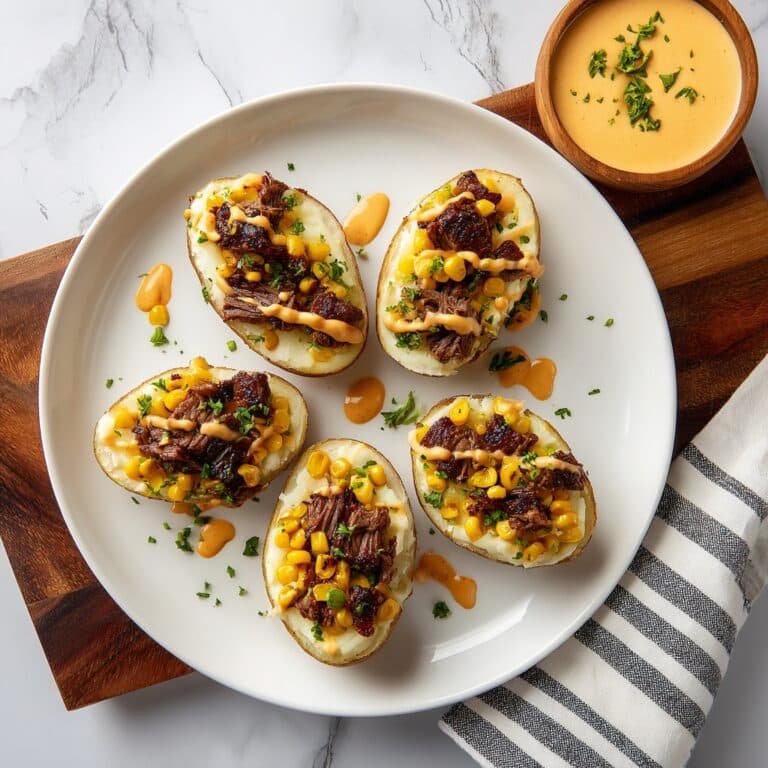 Steak Loaded Potato Skins Recipe