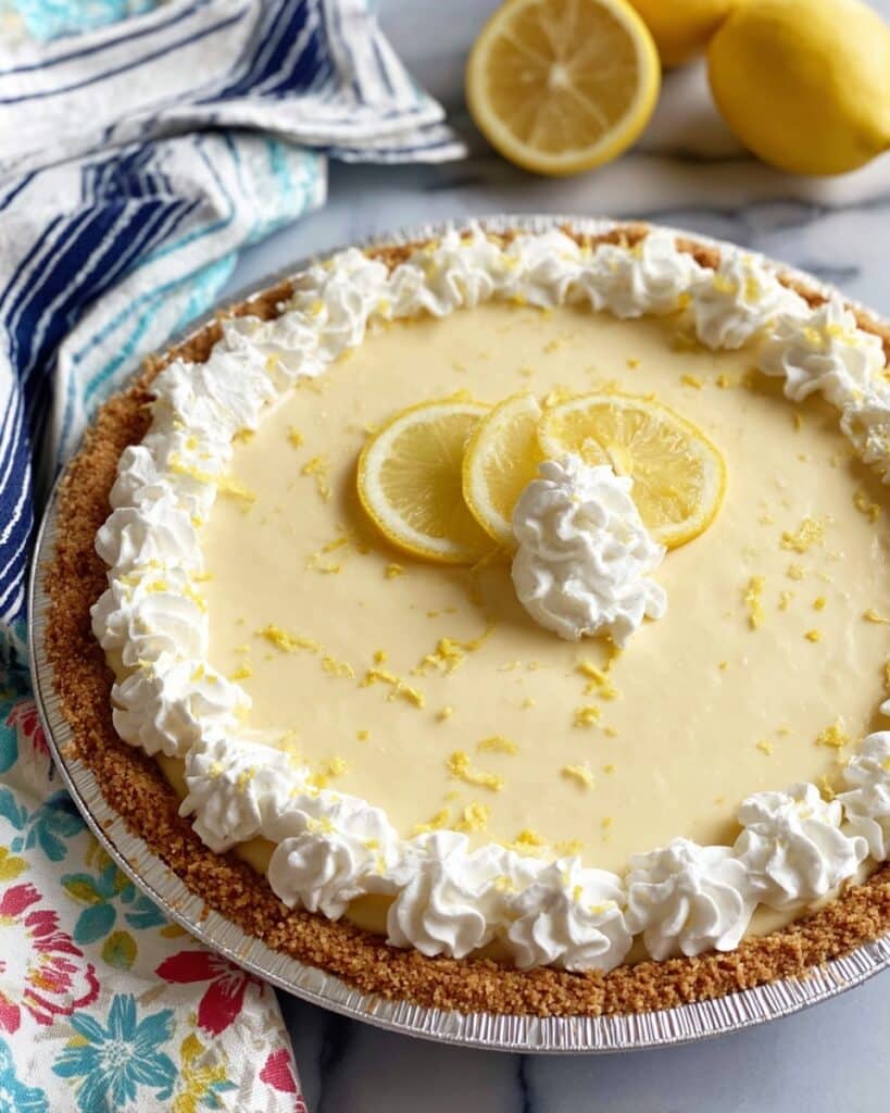 No Bake No Egg Lemon Icebox Pie Recipe