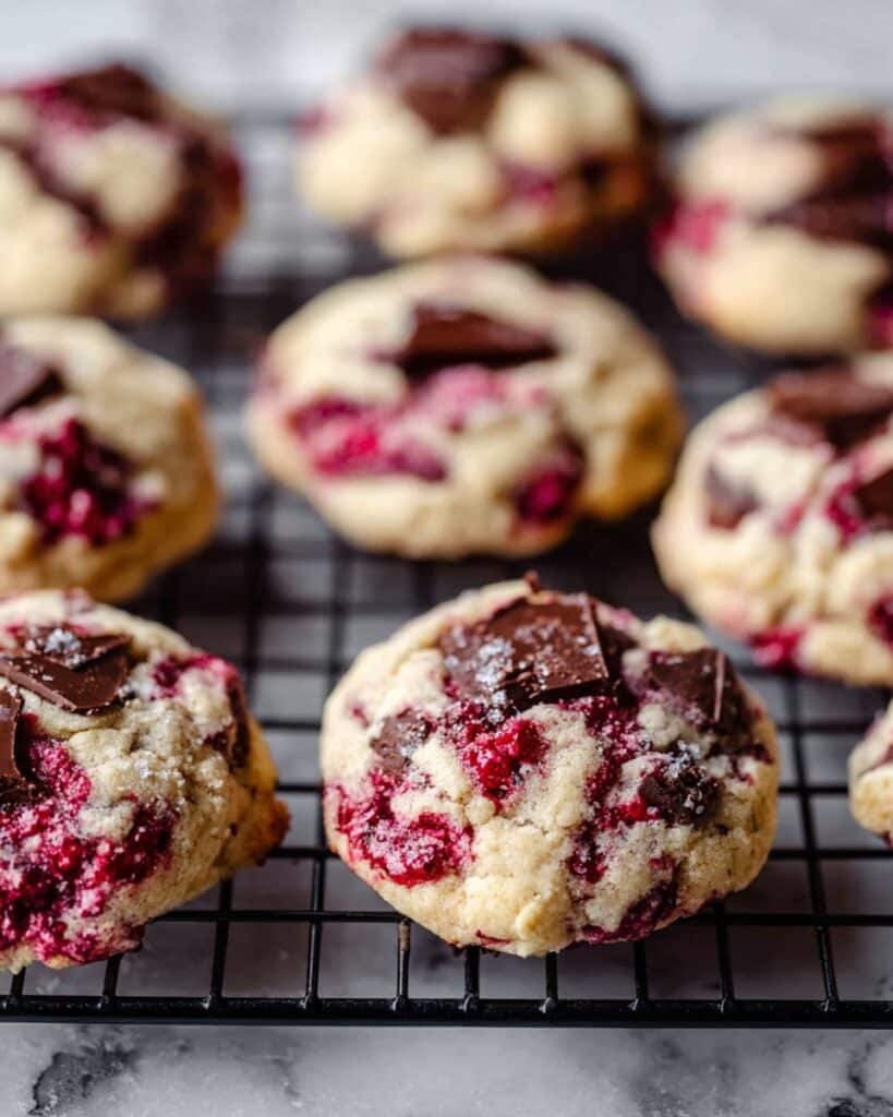 Raspberry Chocolate Chunk Cookies Recipe