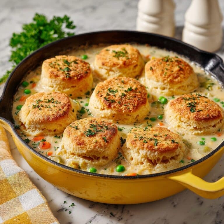 Chicken Pot Pie with Biscuit Topping Recipe