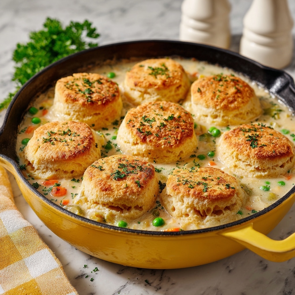 Chicken Pot Pie with Biscuit Topping Recipe