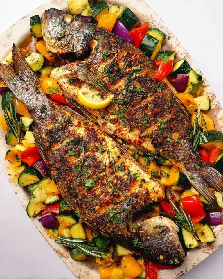 Oven-Roasted Whole Fish with Herb and Spice Marinade Recipe
