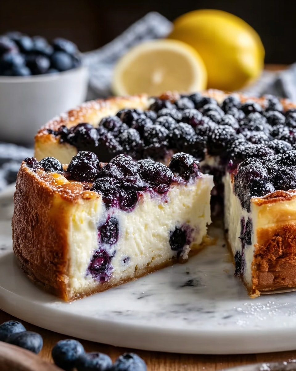 High-Protein Lemon Blueberry Breakfast Bake with Cottage Cheese Recipe