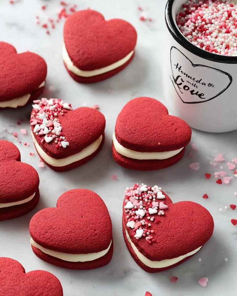 Valentine’s Red Velvet Whoopie Pies Recipe
