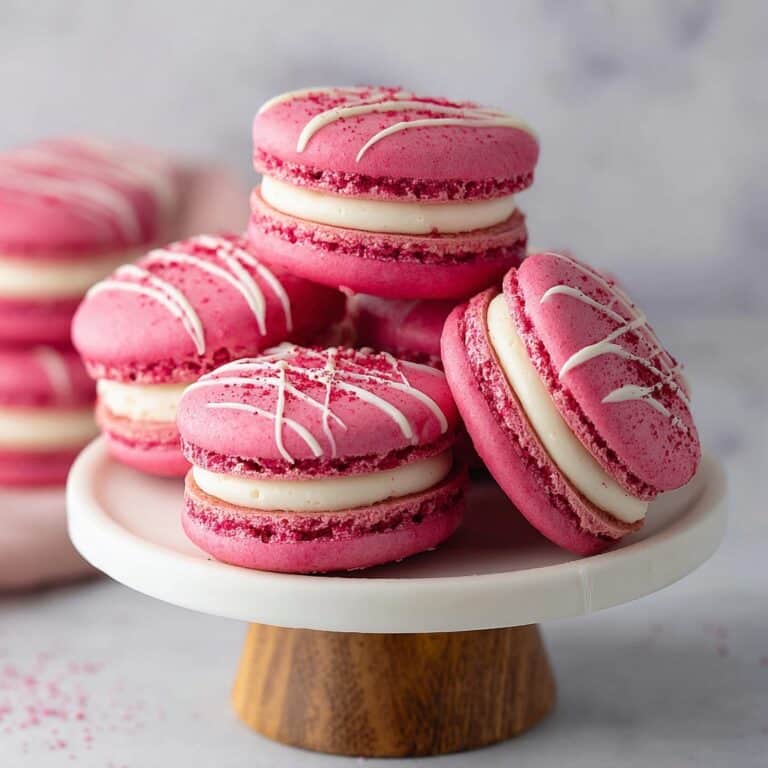 Raspberry Macarons with Raspberry Jam Filling Recipe