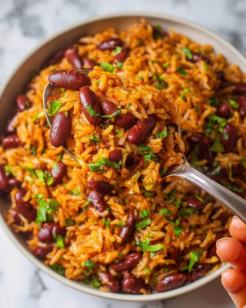 Kidney Beans and Rice Skillet with Shawarma Spices Recipe
