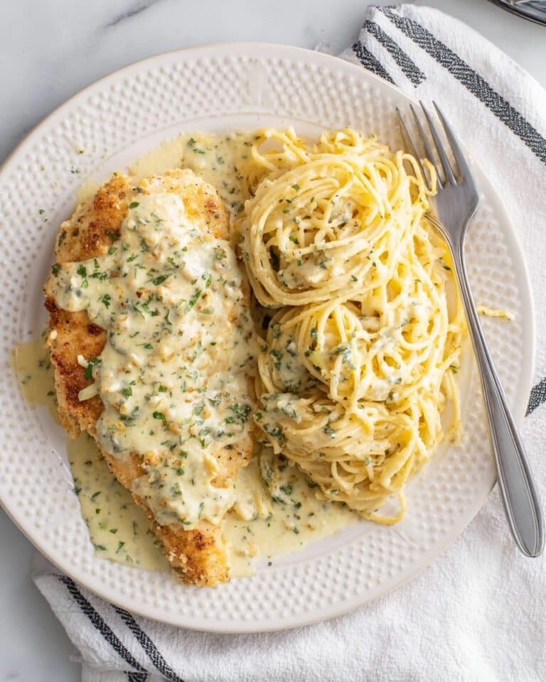 Crock Pot Angel Chicken with Creamy Italian Sauce and Pasta Recipe