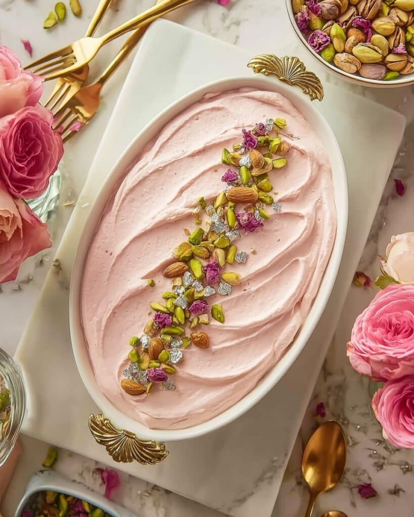 Rose Tiramisu: An Eggless, Luxurious Rose and Pistachio Dessert Recipe