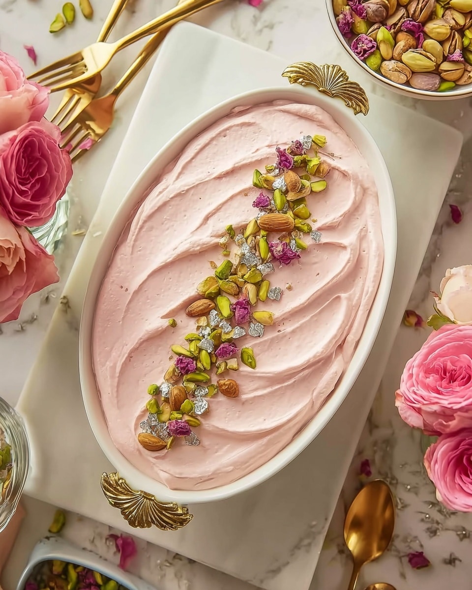 Rose Tiramisu: An Eggless, Luxurious Rose and Pistachio Dessert Recipe