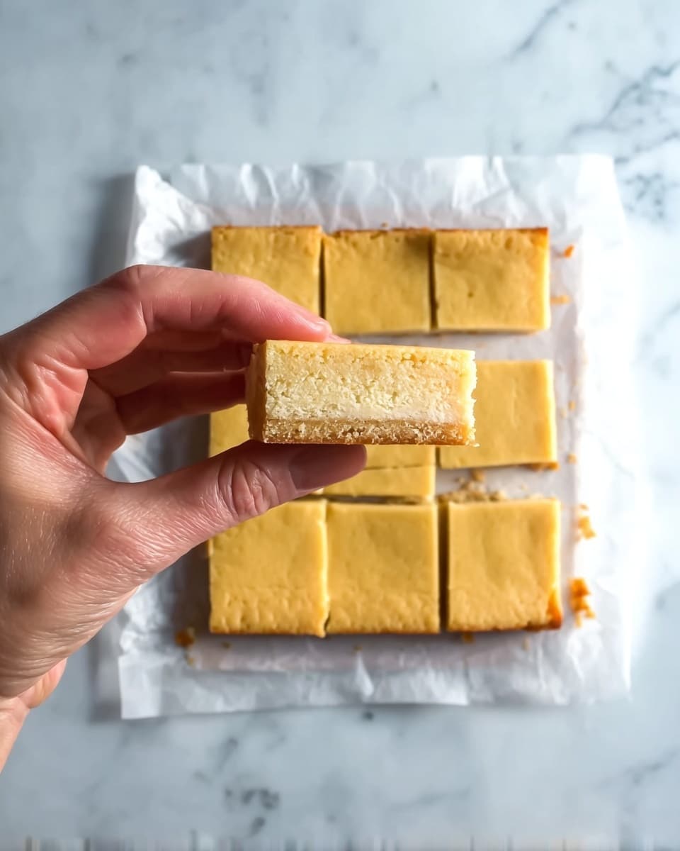 Lemon Cottage Cheese Bars with White Chocolate Recipe