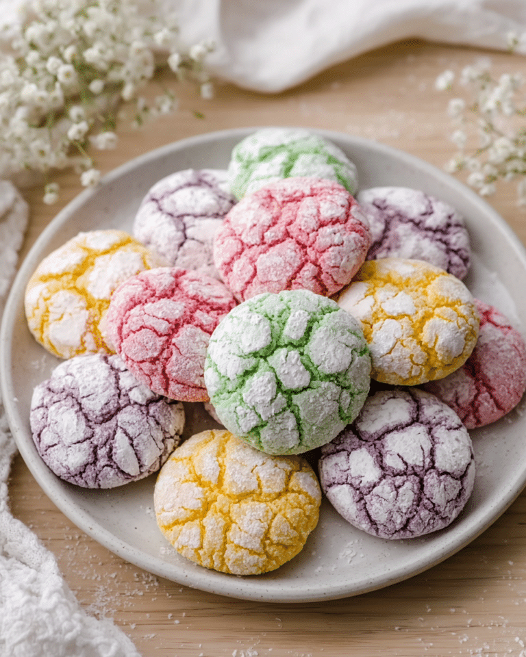 Springtime Crinkle Cookies Recipe