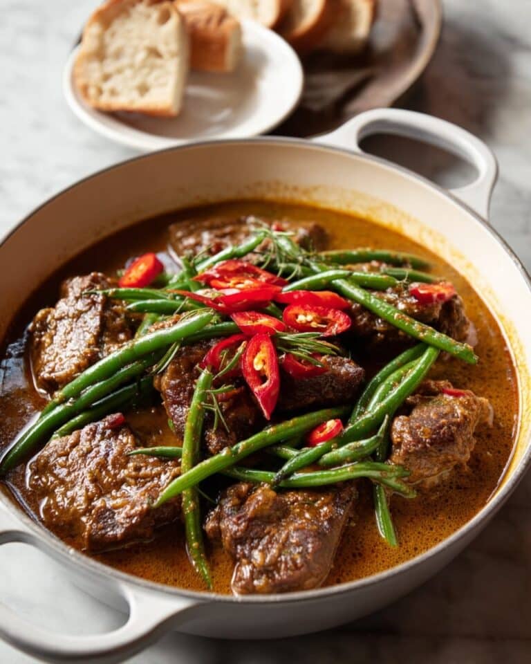 Slow-Cooker Filipino Beef & Peanut Stew (Kare Kare) Recipe