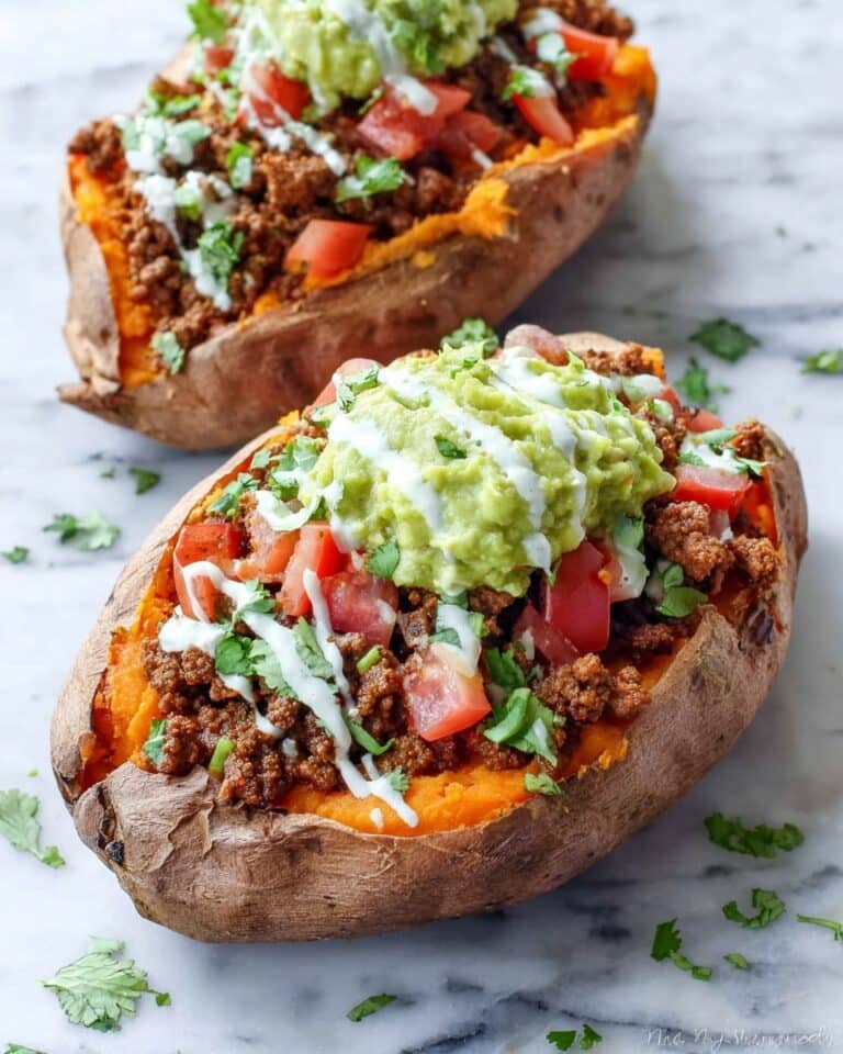 Taco Stuffed Sweet Potatoes Recipe