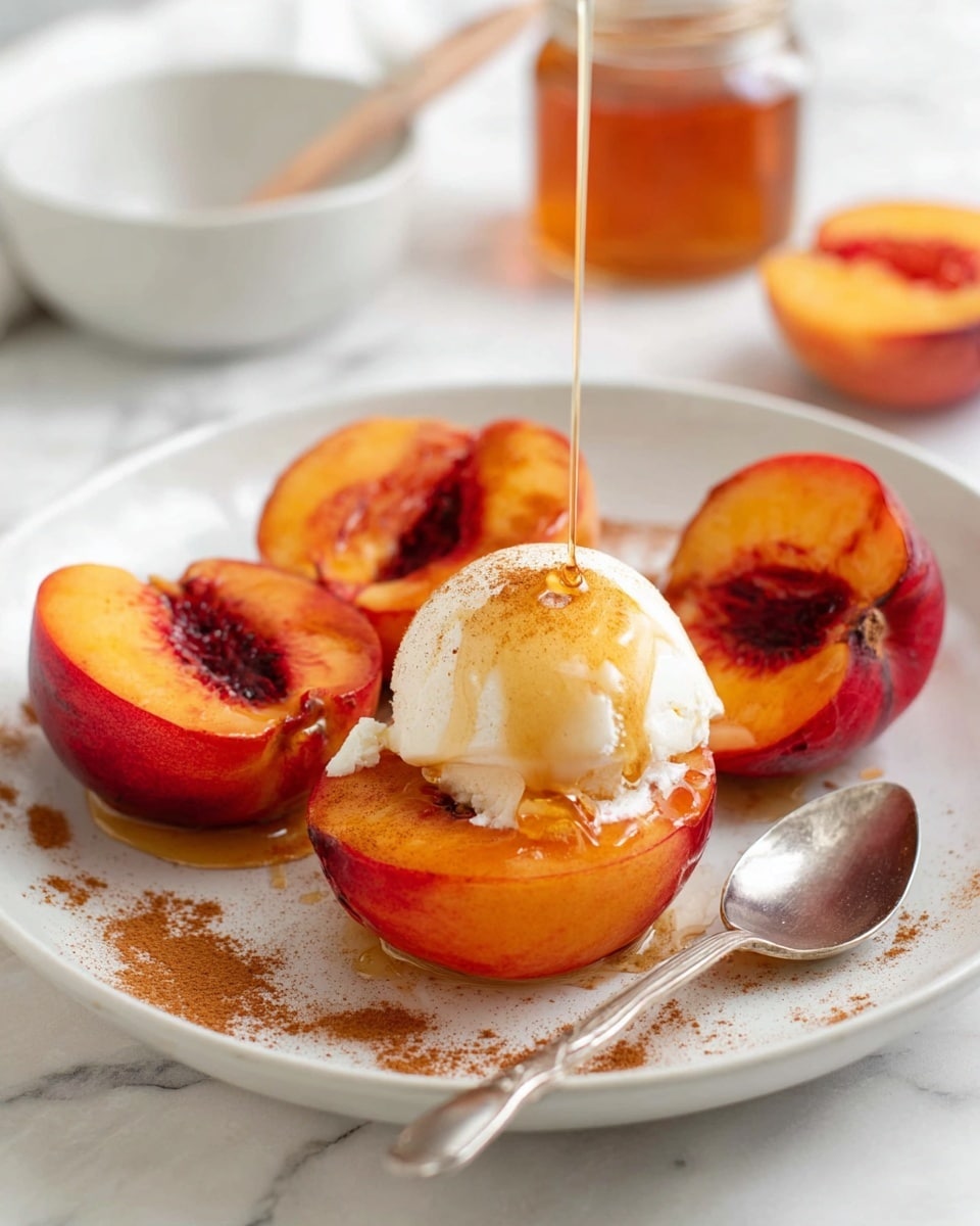 Baked Nectarines with Cinnamon Honey Sauce Recipe