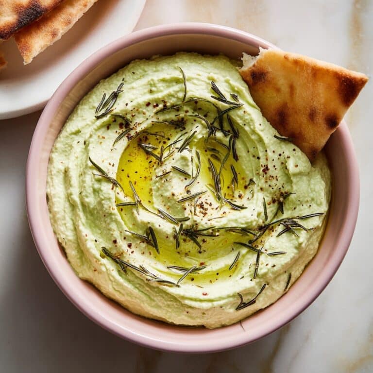 Garlic White Bean Basil Hummus Recipe