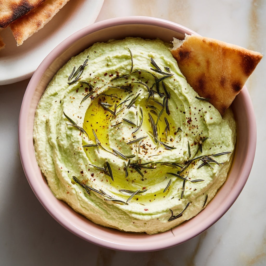 Garlic White Bean Basil Hummus Recipe