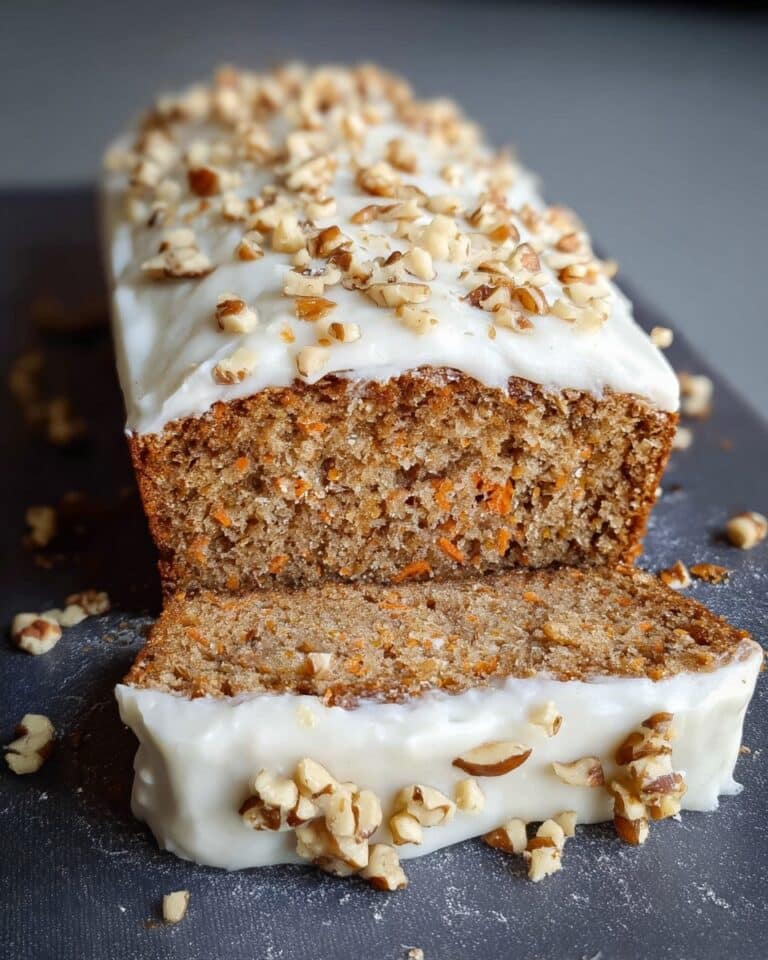 Healthy Oatmeal Carrot Cake Loaf Recipe
