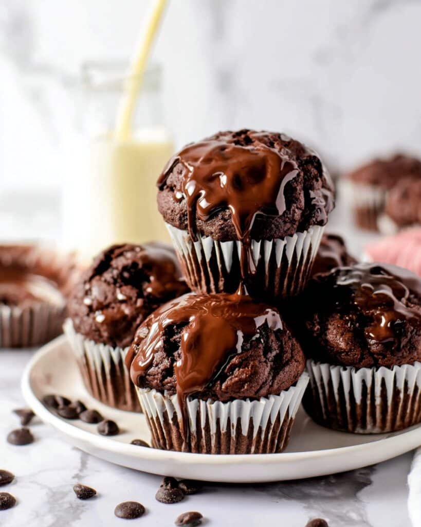 Decadent Chocolate Muffins with Dairy-Free Dark Chocolate Chips Recipe