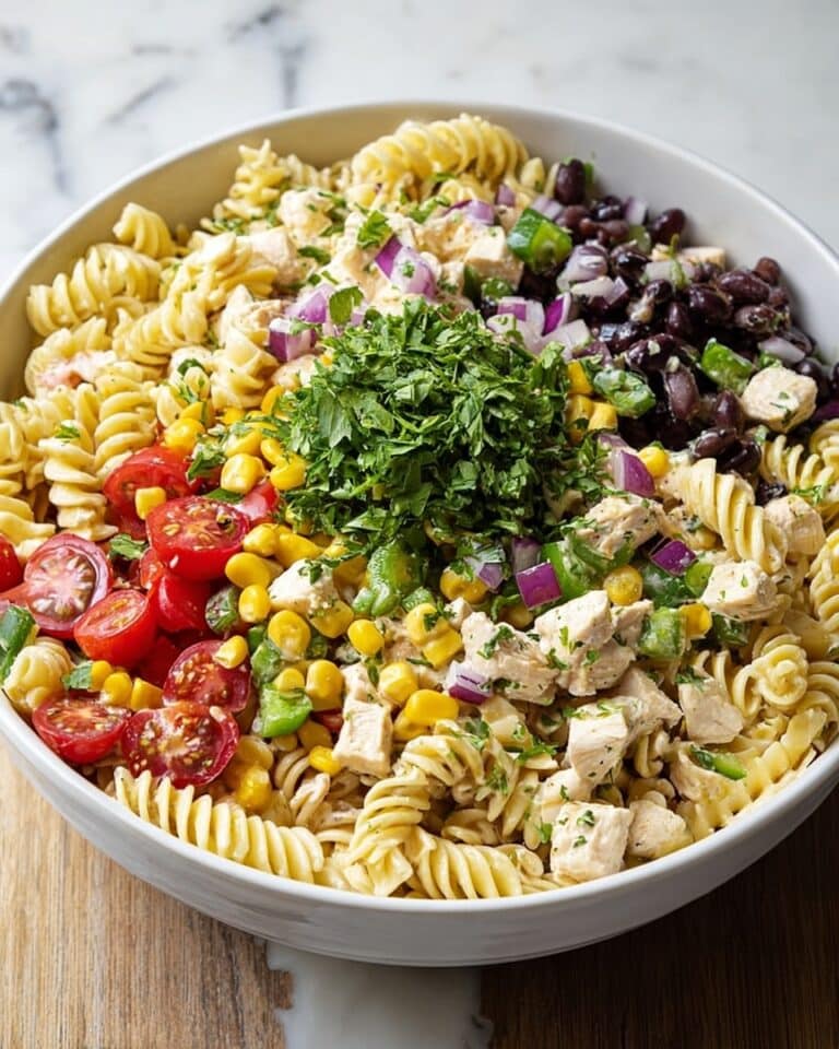 Southwestern Pasta Salad with Chipotle Ranch Dressing Recipe