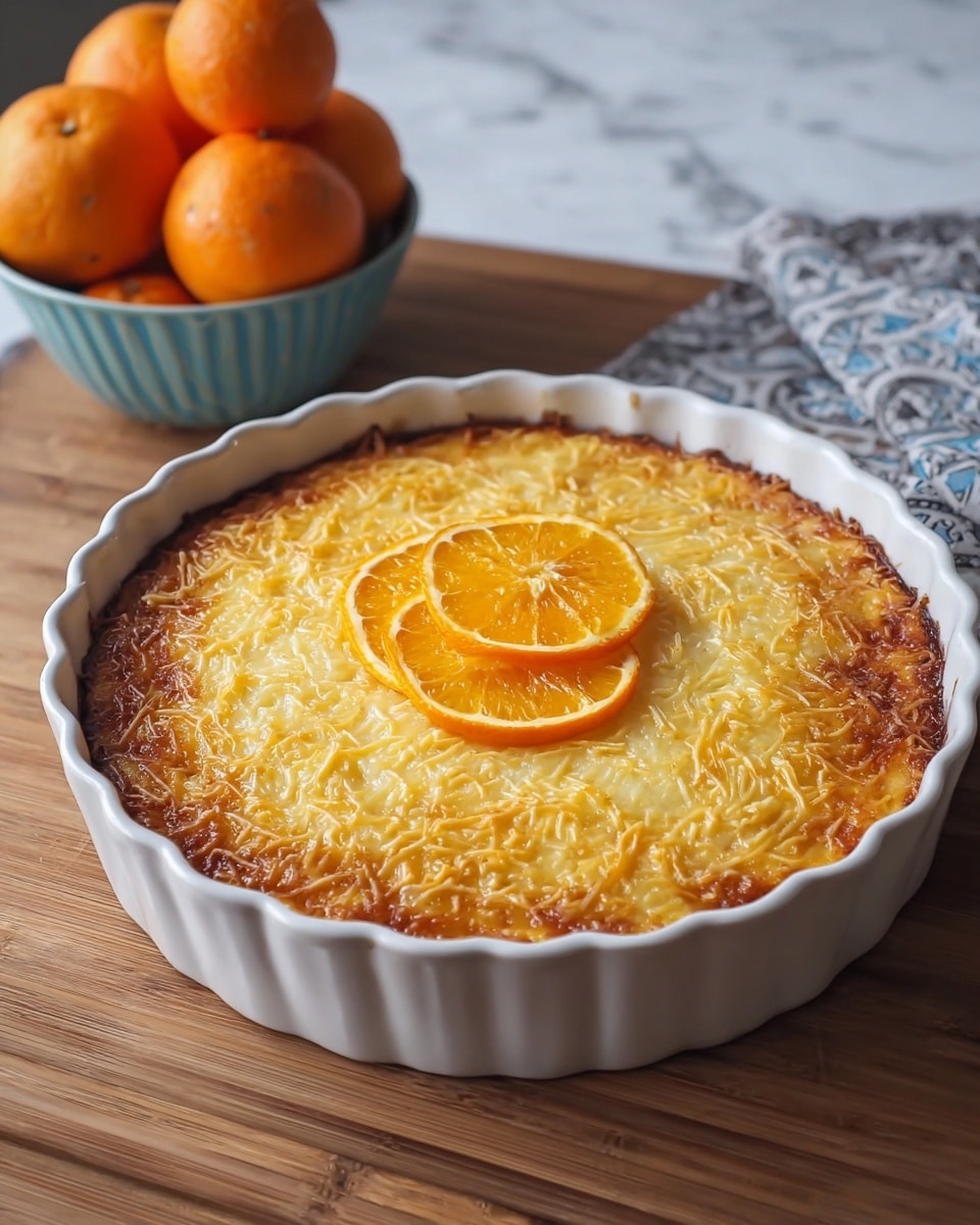 Kataifi Portokalopita with Coconut Recipe