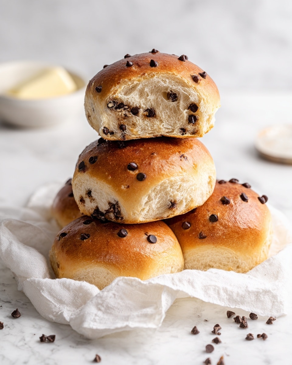 The Fluffiest Chocolate Chip Milk Buns Recipe