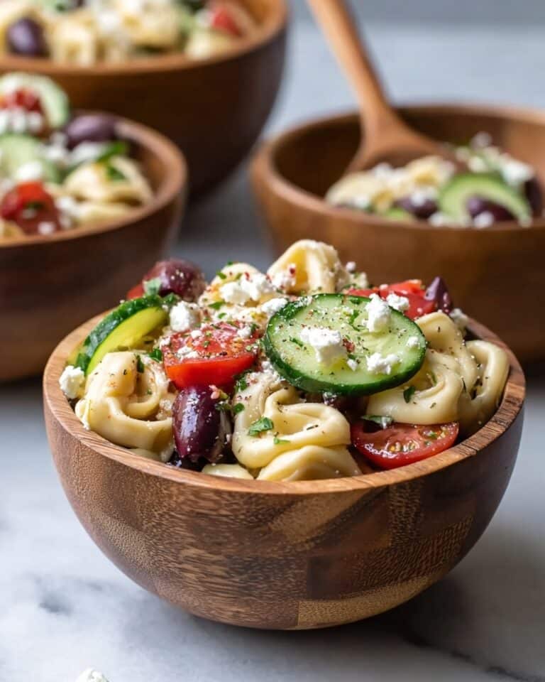 Zesty Greek Tortellini Salad Recipe