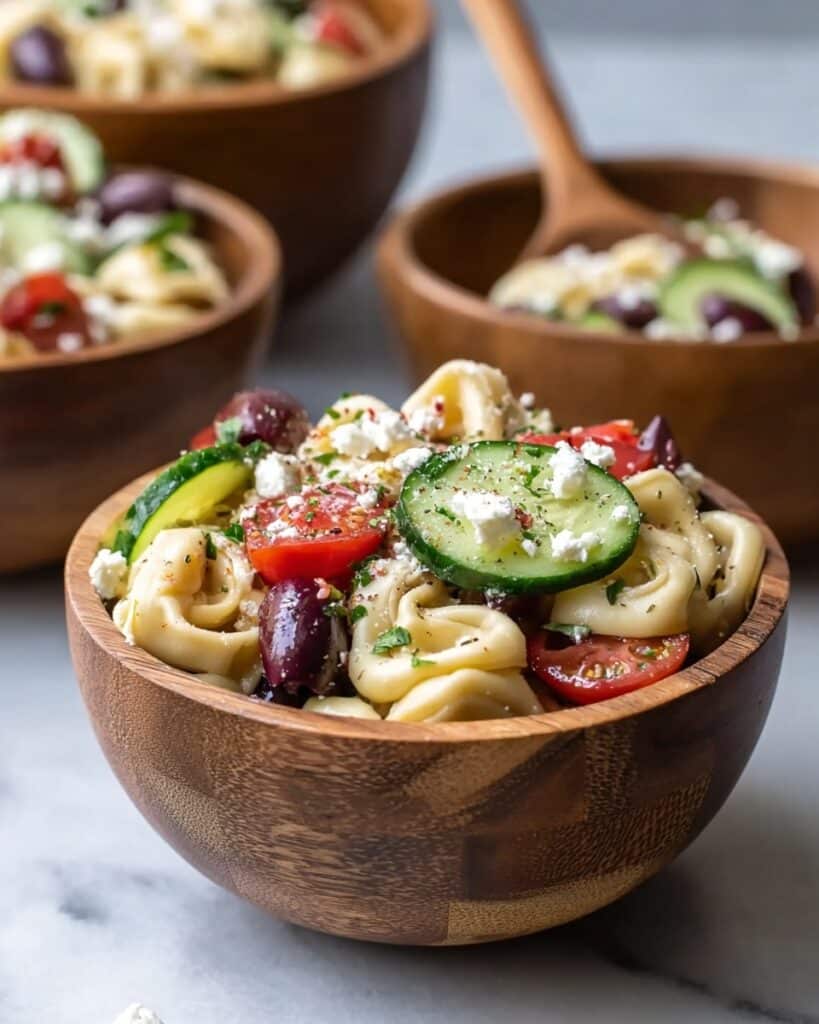 Zesty Greek Tortellini Salad Recipe