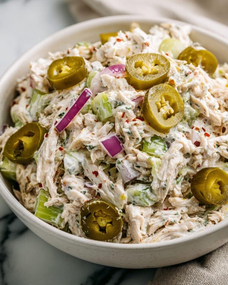 High Protein Pepperoncini Chicken Salad Recipe